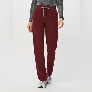 Figs Burgundy Livingston Scrub Pants